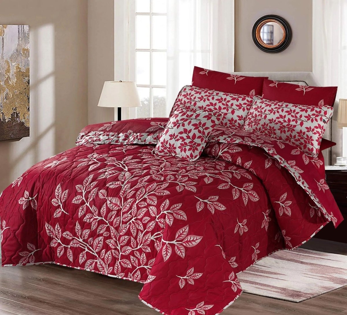 BED SHEET SET 3PCS - RED VELVET - Waqashomeltd