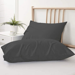 GREY - PILLOWCASE WITH FLAP - Waqashomeltd