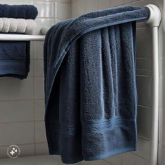 PREMIUM QUALITY Light&Dark Blue EGYPTIAN 100% COTTON 500GSM Bath Towel - Waqashomeltd