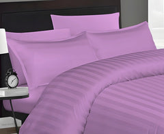 STRIPES DUVET COVER SET 6PCS - LIGHT PURPLE - Waqashomeltd