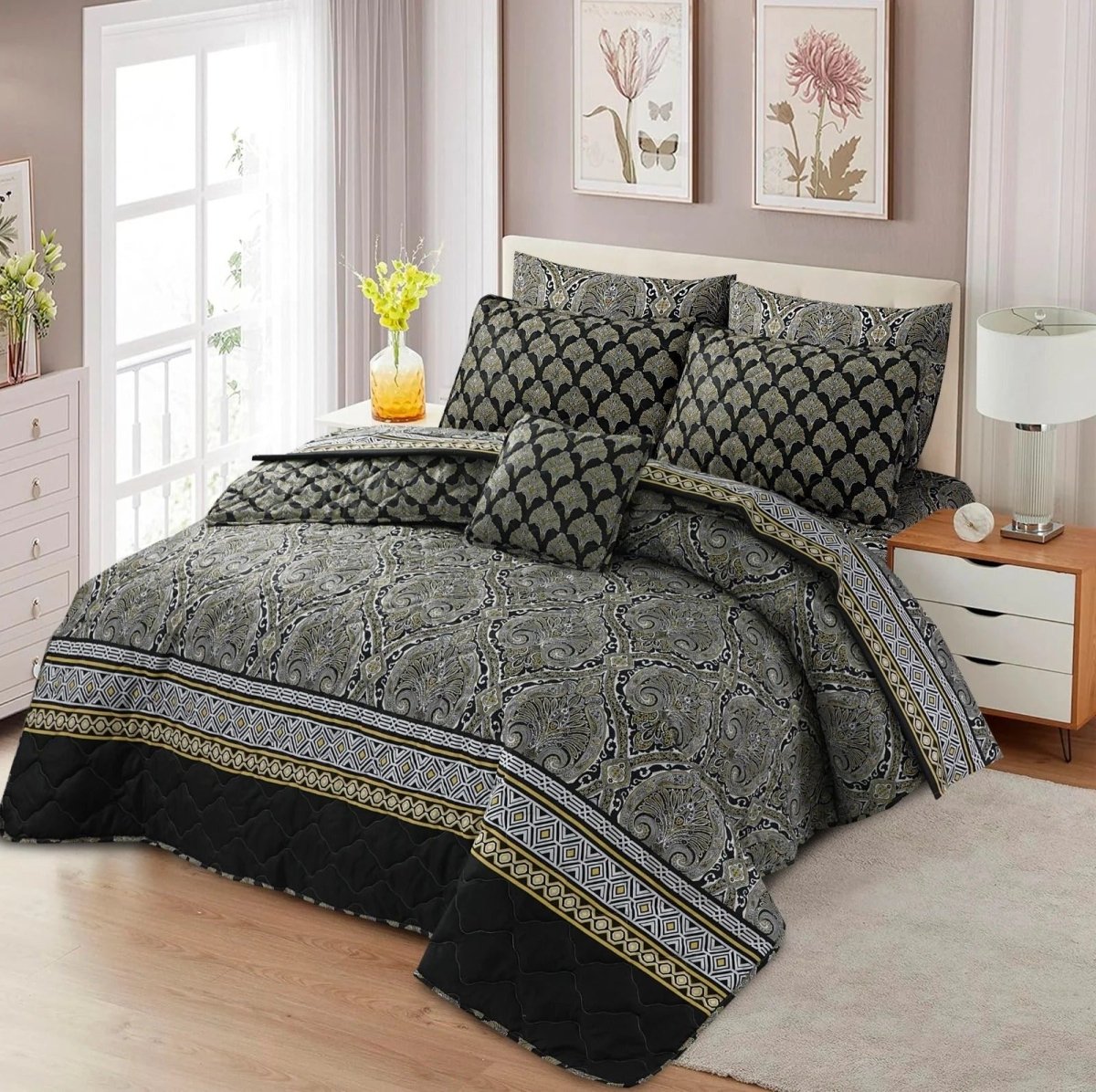 SUMMER BEDSPREAD 6PCS - BRIDGESTONE - Waqashomeltd