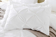 SUPER WHITE - PINTUCK PILLOWCASE - Waqashomeltd