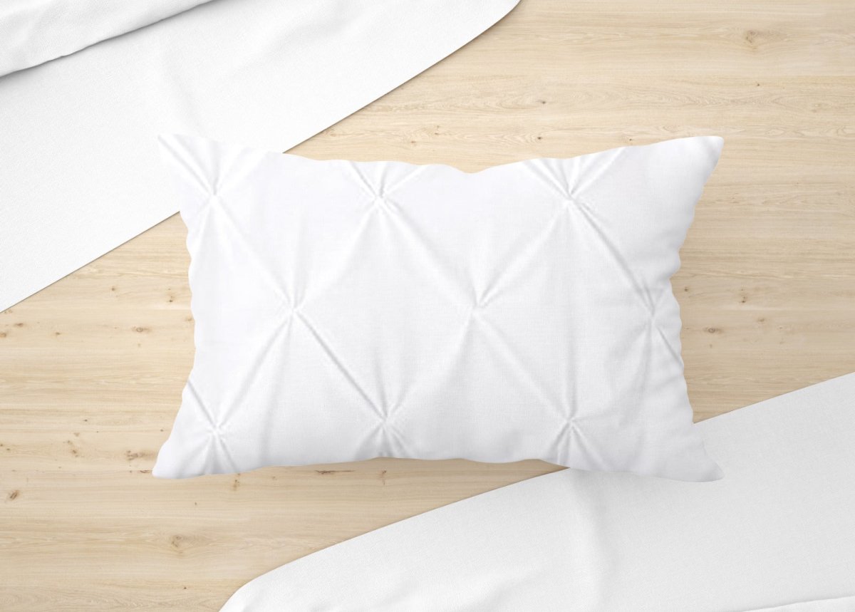 SUPER WHITE - PINTUCK PILLOWCASE - Waqashomeltd