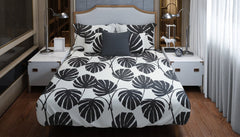 Black Leaf - Bed Sheet Set - Waqashomeltd