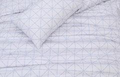 Blue and White Duvet Cover-3 Pieces - Waqashomeltd