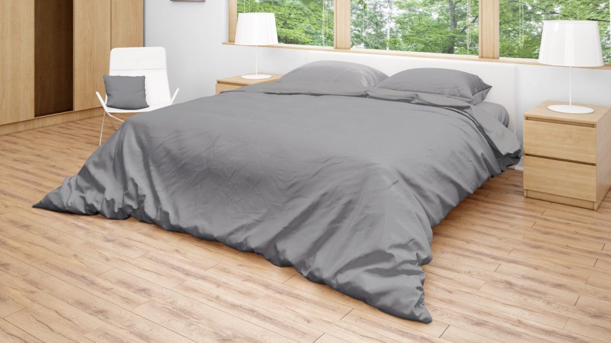 Grey Duvet Cover-3 Pieces - Waqashomeltd