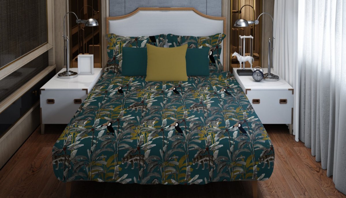 Jungle Parrot - Bed Sheet Set - Waqashomeltd