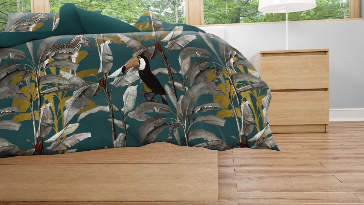 Jungle Parrot - Bed Sheet Set - Waqashomeltd