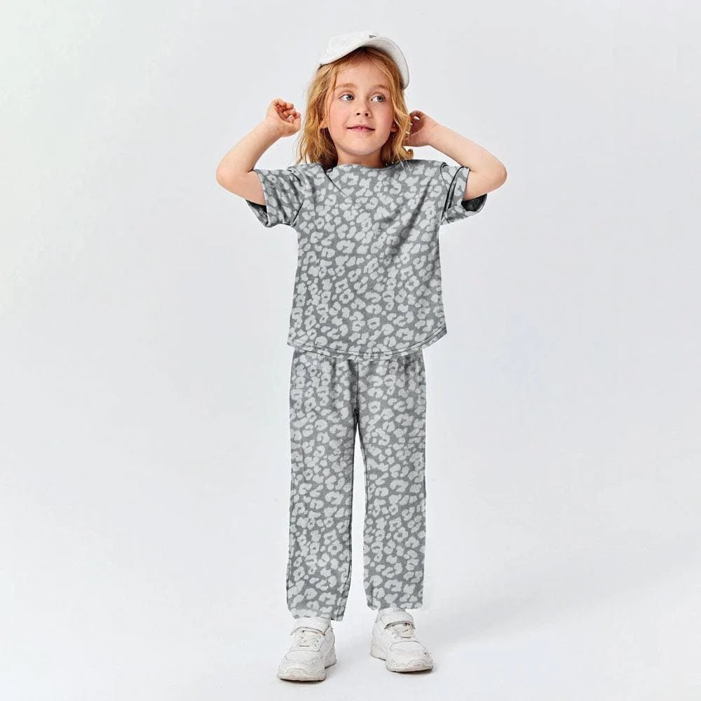 Kids Branded Cheetah Printed Night Suit - Waqashomeltd