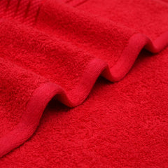 PREMIUM QUALITY EGYPTIAN 100% COTTON 450GSM Bath Towel - Red - Waqashomeltd