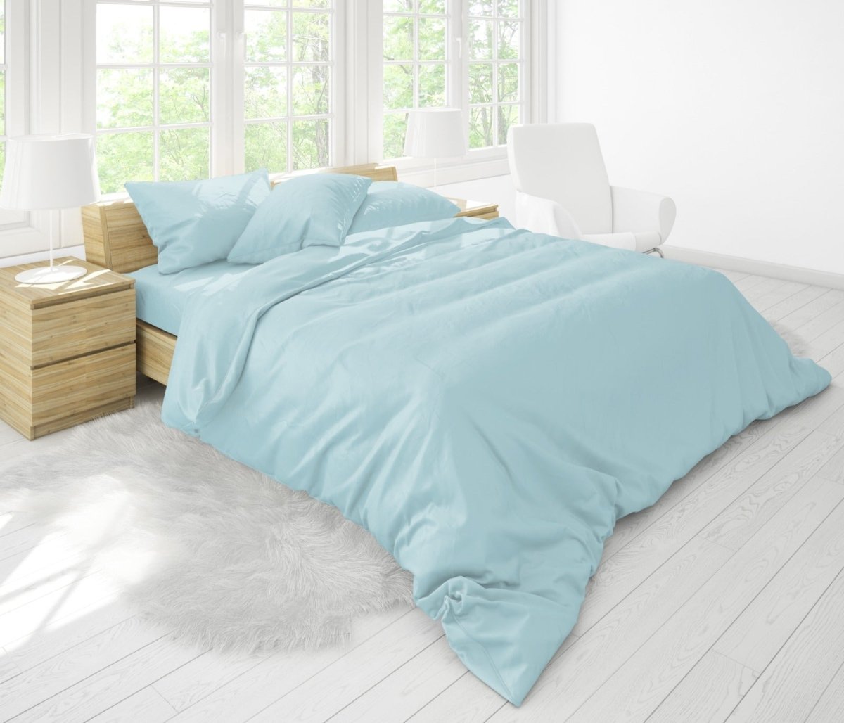 Turquoise - Duvet Cover Set - Waqashomeltd