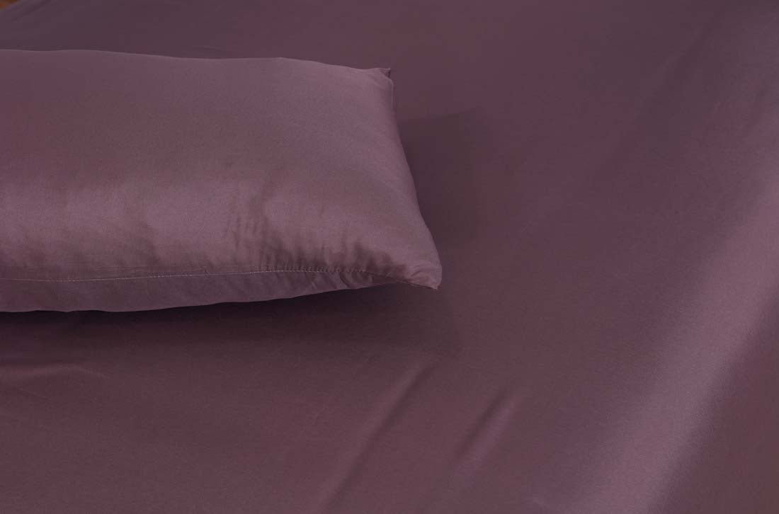 Violet-Flat Sheet with 2 Pillow Cases - Waqashomeltd