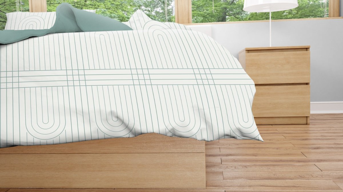 White Maze - Bed Sheet Set - Waqashomeltd